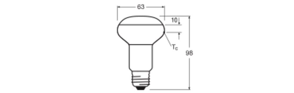 LEDV LED Reflektor 4,8-60W/827 R63 E27 36° 15000h EEK F Leuchtmittel LED LED Reflektorlampen-2