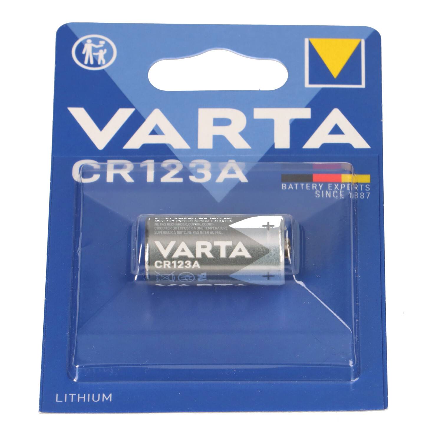 10x VARTA CR123A Lithium Batterie 3V 1480 mAh – CR17345 – 1er Blister-2