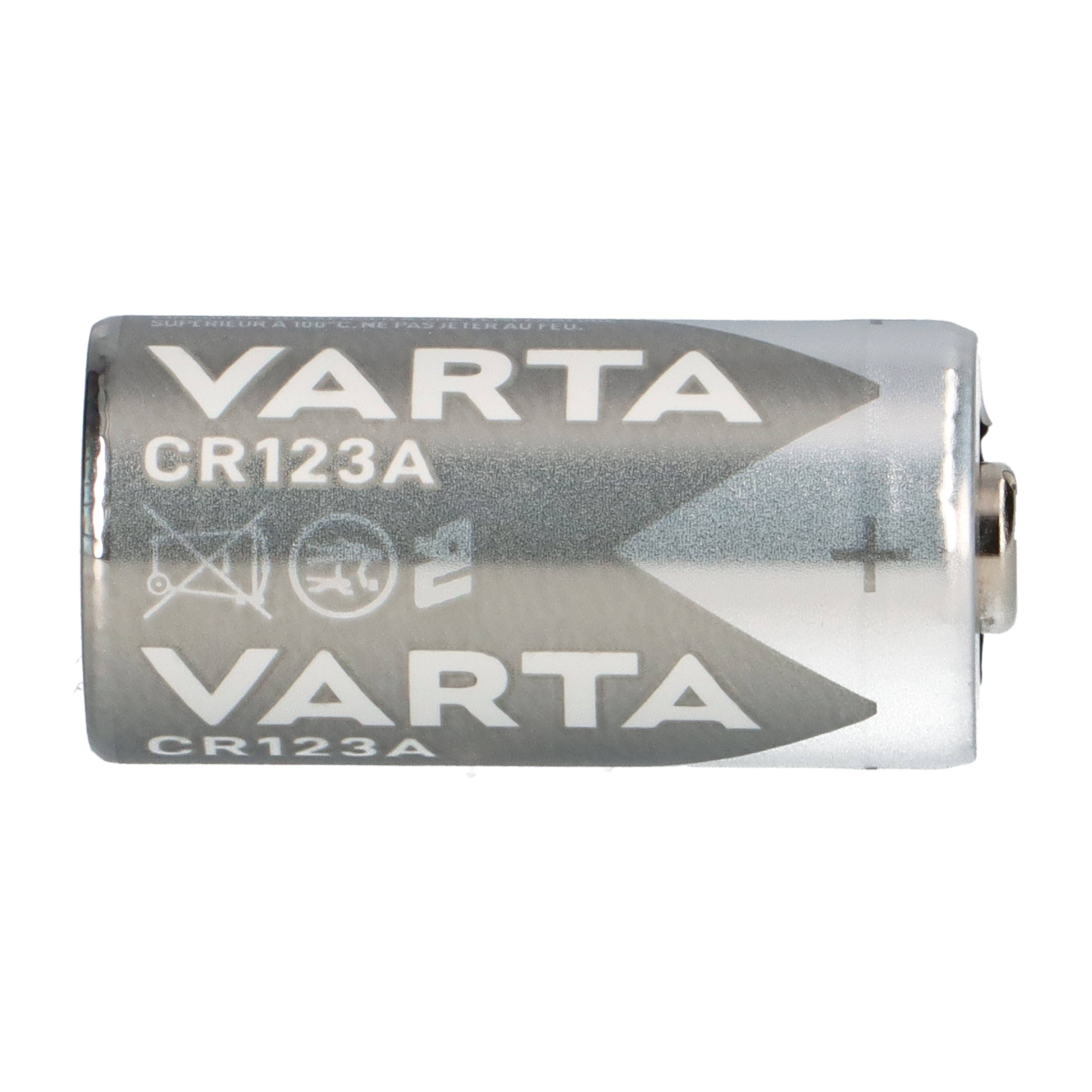 10x VARTA CR123A Lithium Batterie 3V 1480 mAh – CR17345 – 1er Blister-3