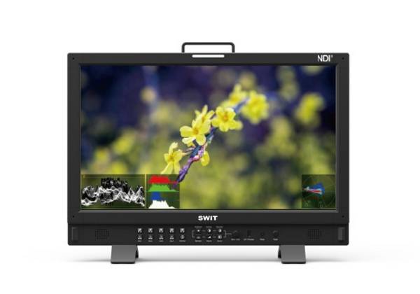 SWIT ELECTRONICS BM-215-NDI - 4K NDI-Videomonitor (21,5" Full-HD QLED-Display | 3D LUT Auto-Kalibrierung |