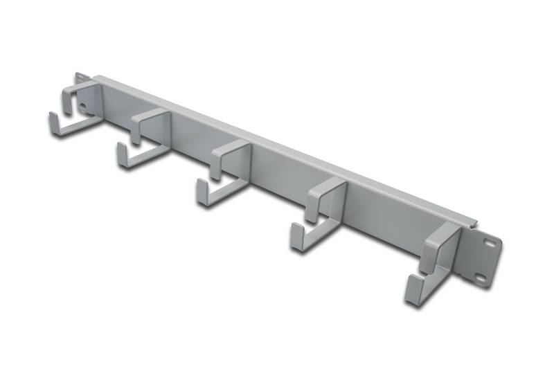DIGITUS - Kabelrangierpanel mit Kabelführungsbügeln für 483 mm (19"")-Schränke, 1HE-7