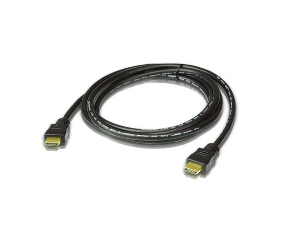 ATEN 2L-7D02H-1 High Speed True 4K HDMI Kabel mit Ethernet, schwarz, 2 m-2