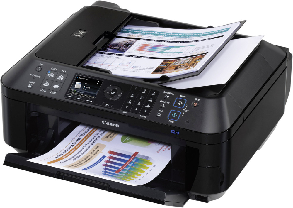 Canon PIXMA MX420, Multifunktionsgerät Tinte 4in1, USB,LAN,WLAN,ADF