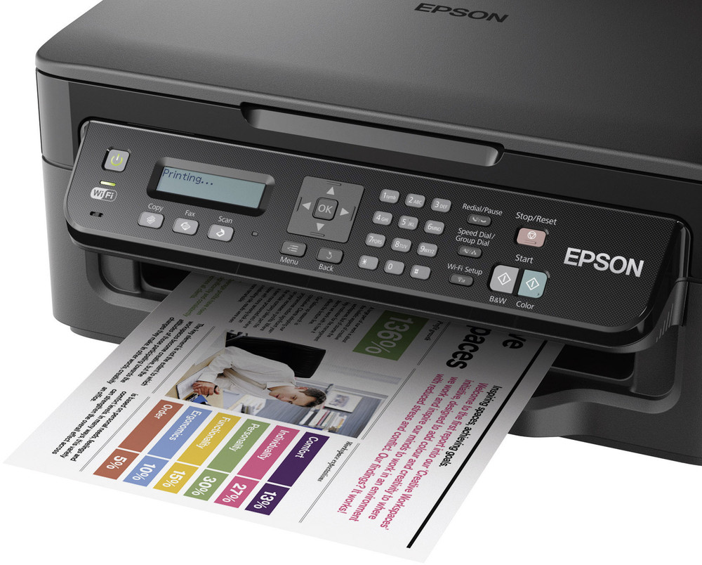 Epson Workforce Wf 2510wf Multifunktionsgerät Scanner Kopierer Drucker Fax Wifi www.conrad.de