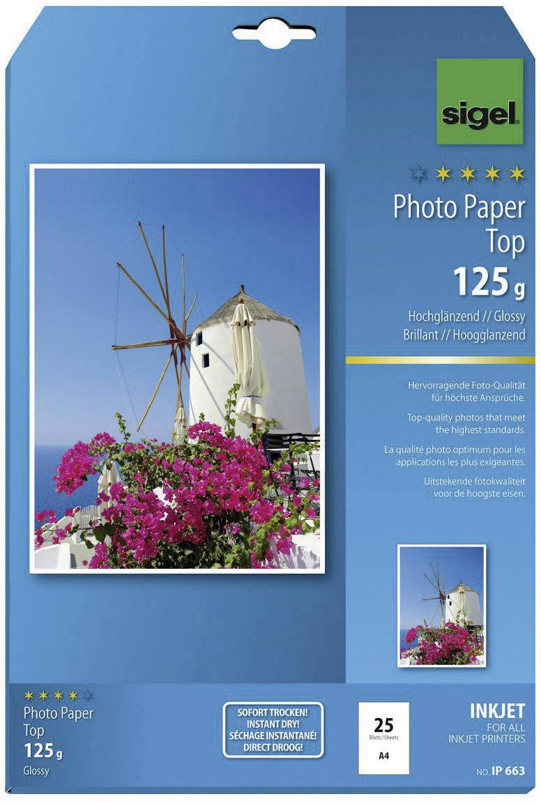 Fotopapier DIN A4 125g hochweiß 25 Bl./Pack.-0