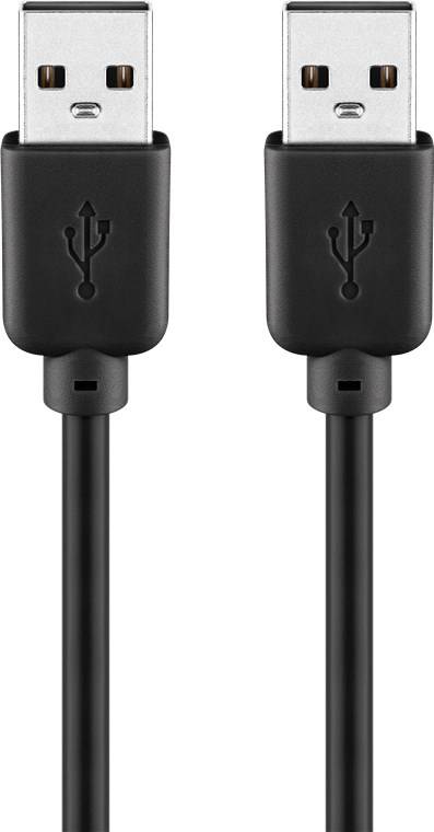 Goobay 93595 USB 2.0 High-Speed Kabel / Typ A Handykabel 480 Mbits / Ladekabel USB-A 2.0 / Kupferleiter / Schwarz / 5m-0