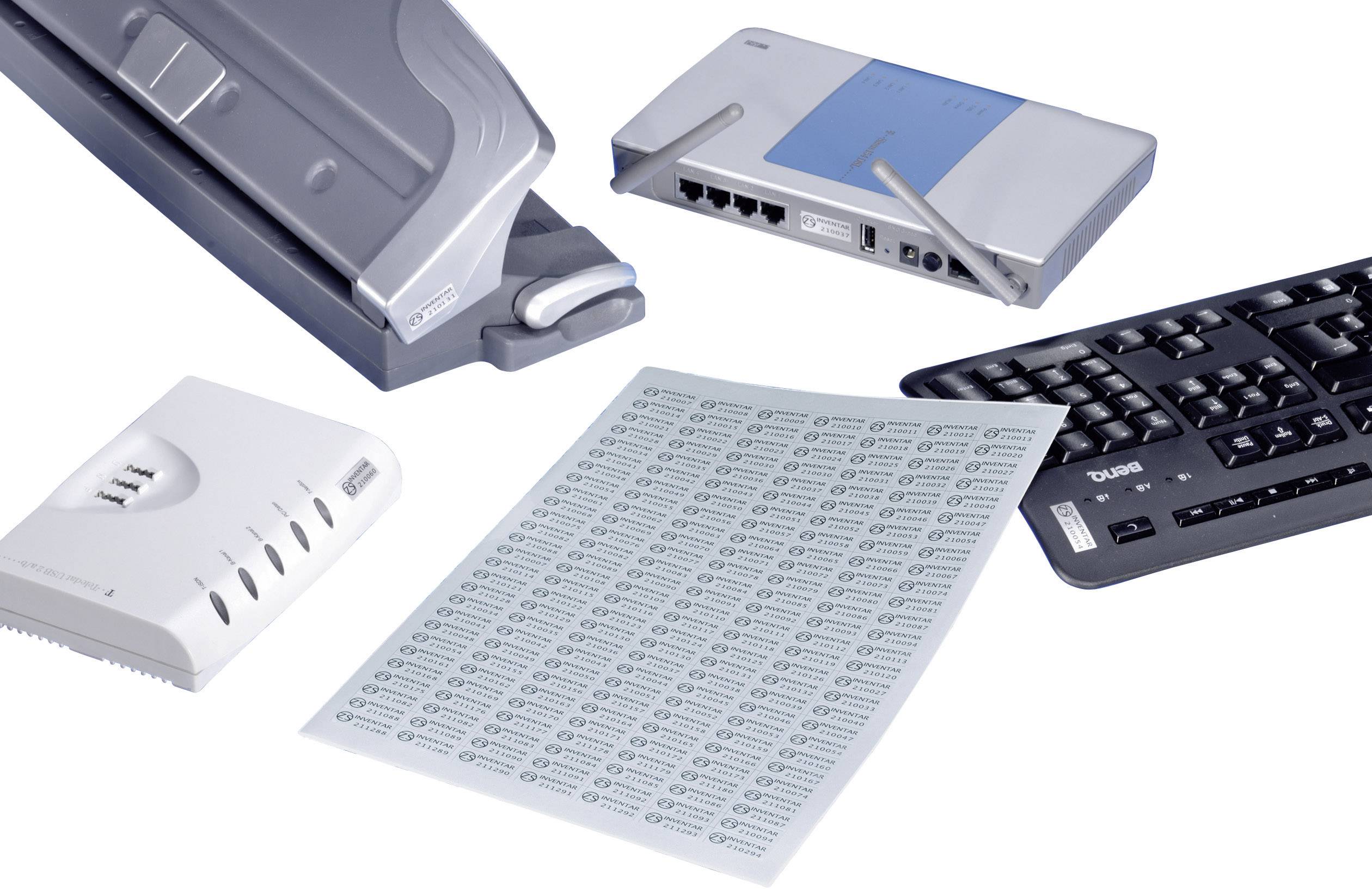 Herma 4220 Typenschild-Etiketten 25 x 10 mm Polyester-Folie Silber 4725 St. Permanent haftend Laserdrucker, Kopierer, Ha-1