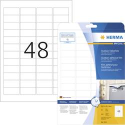 Image of Herma 9531 Etiketten 45.7 x 21.2 mm Polyethylenfolie Weiß 480 St. Permanent Universal-Etiketten, Wetterfeste Etiketten
