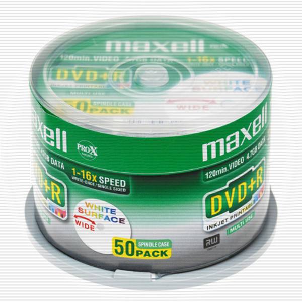 Maxell 50 x DVD+R - 4.7 GB 16x - bedruckbare