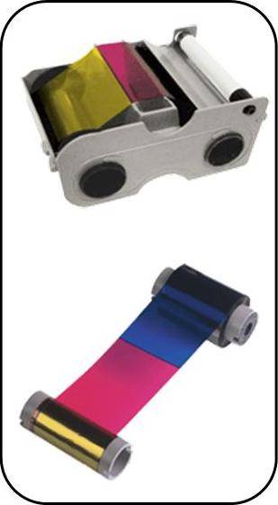 Evolis High Trust 1/2 YMCKO Color Ribbon - YMCKO - Druckband (farbig, Half-Panel-1