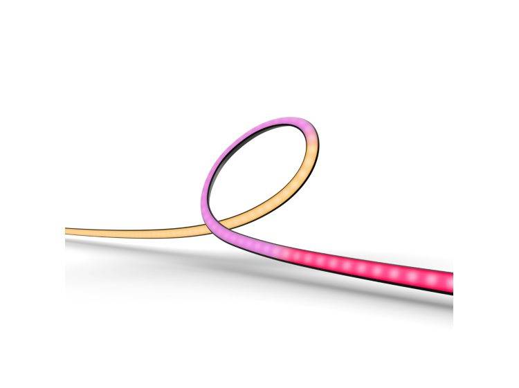 Philips PC Play Gradient Lightstrip 3x 24/27" Starter Set + Bridge, Intelligenter Leuchtstreifen, Bluetooth/Zigbee, Schw-2