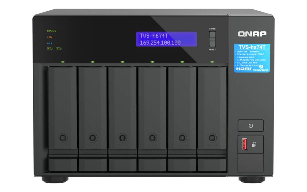 QNAP TVS-H674T - NAS-Server - 6 Schächte - SATA 6Gb/s-1