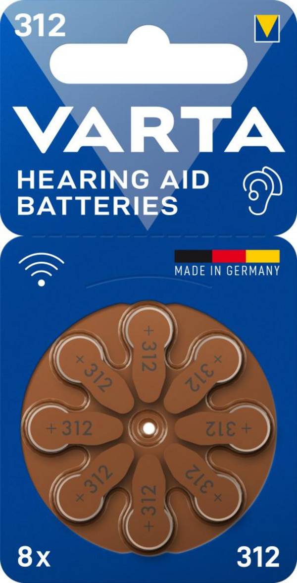 Varta Hörgerätebatterie 312 Bli 8