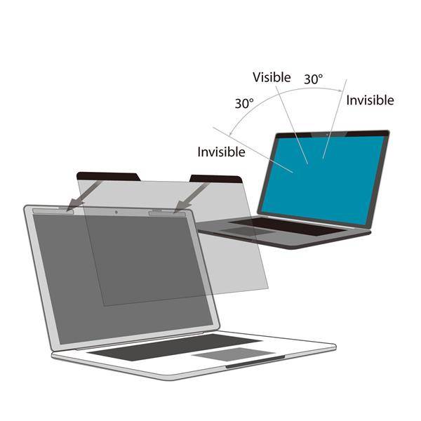 StarTech.com Laptop Sichtschutz für 15.6" Geräte - Magnetisch, Abnehmbarer Lapto-2