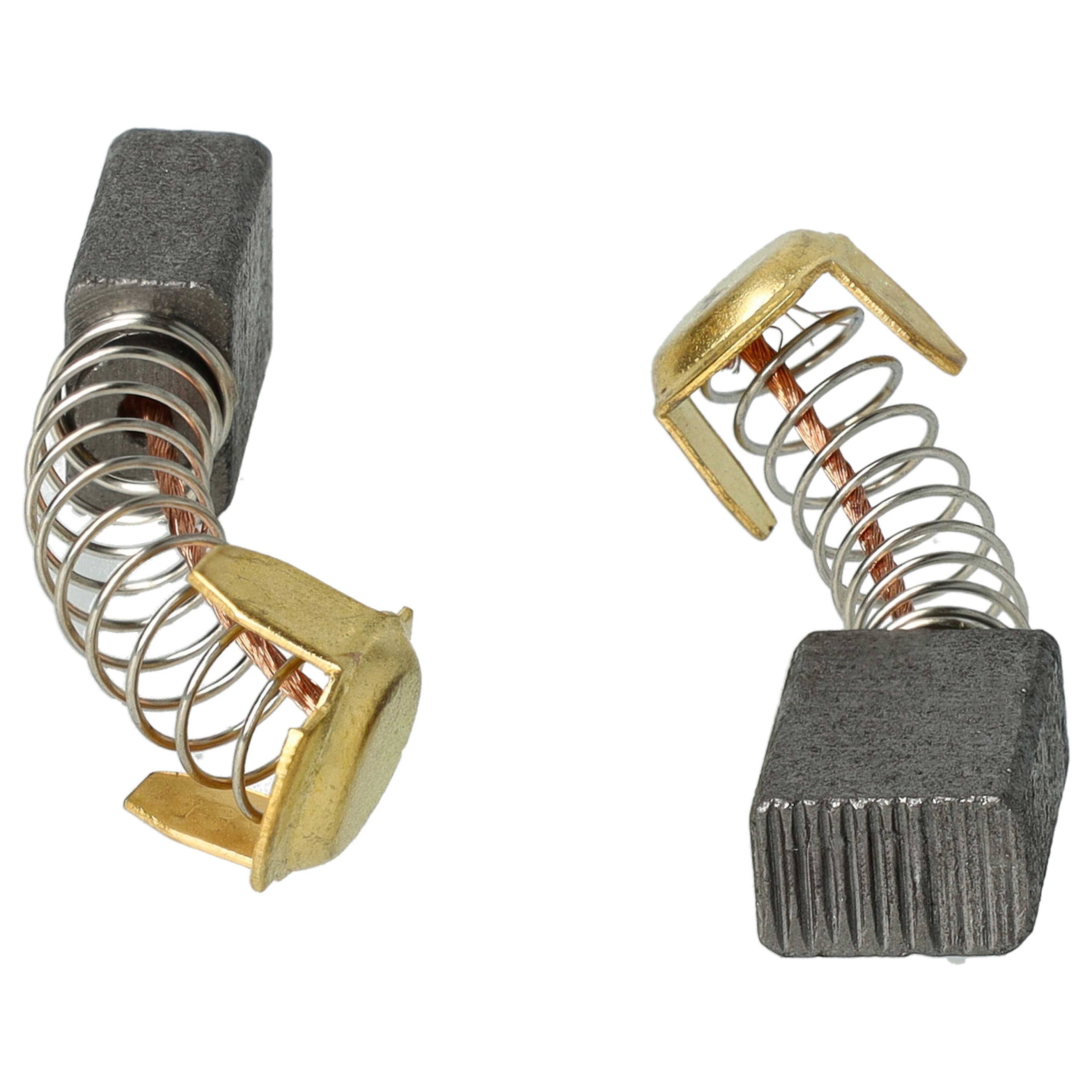 vhbw 2x Kohlebürste 7 x 11 x 17 mm kompatibel mit Hitachi PR50 | PDE180, PG21SA, P50SA, PD180A, M12VE, P50, G18SC, G18SS-1