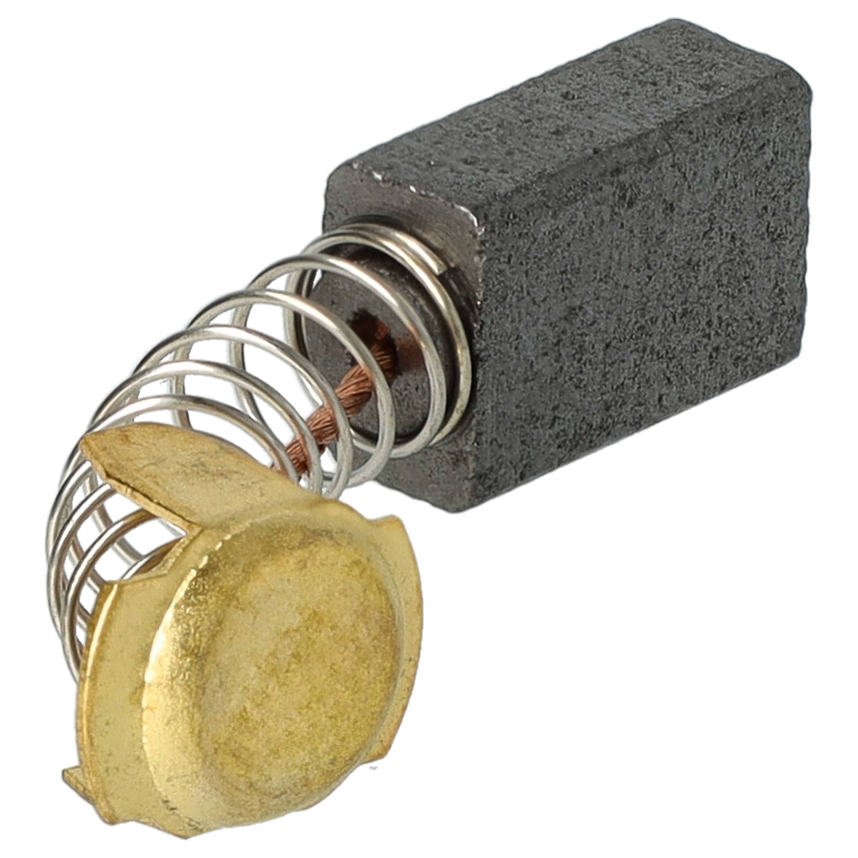 vhbw 2x Kohlebürste 7 x 11 x 17 mm kompatibel mit Hitachi PR50 | PDE180, PG21SA, P50SA, PD180A, M12VE, P50, G18SC, G18SS-2