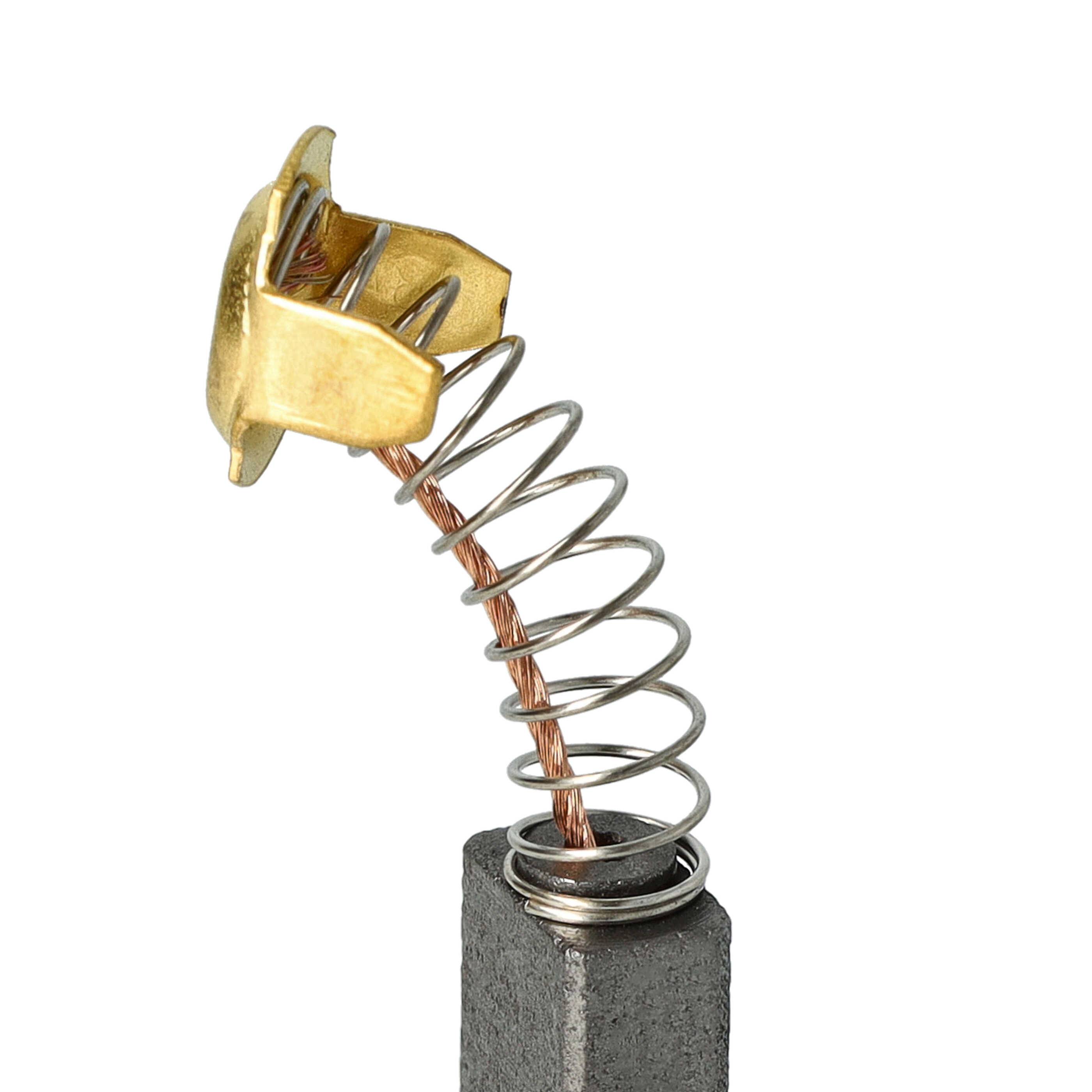 vhbw 2x Kohlebürste 7 x 11 x 17 mm kompatibel mit Hitachi PR50 | PDE180, PG21SA, P50SA, PD180A, M12VE, P50, G18SC, G18SS-3