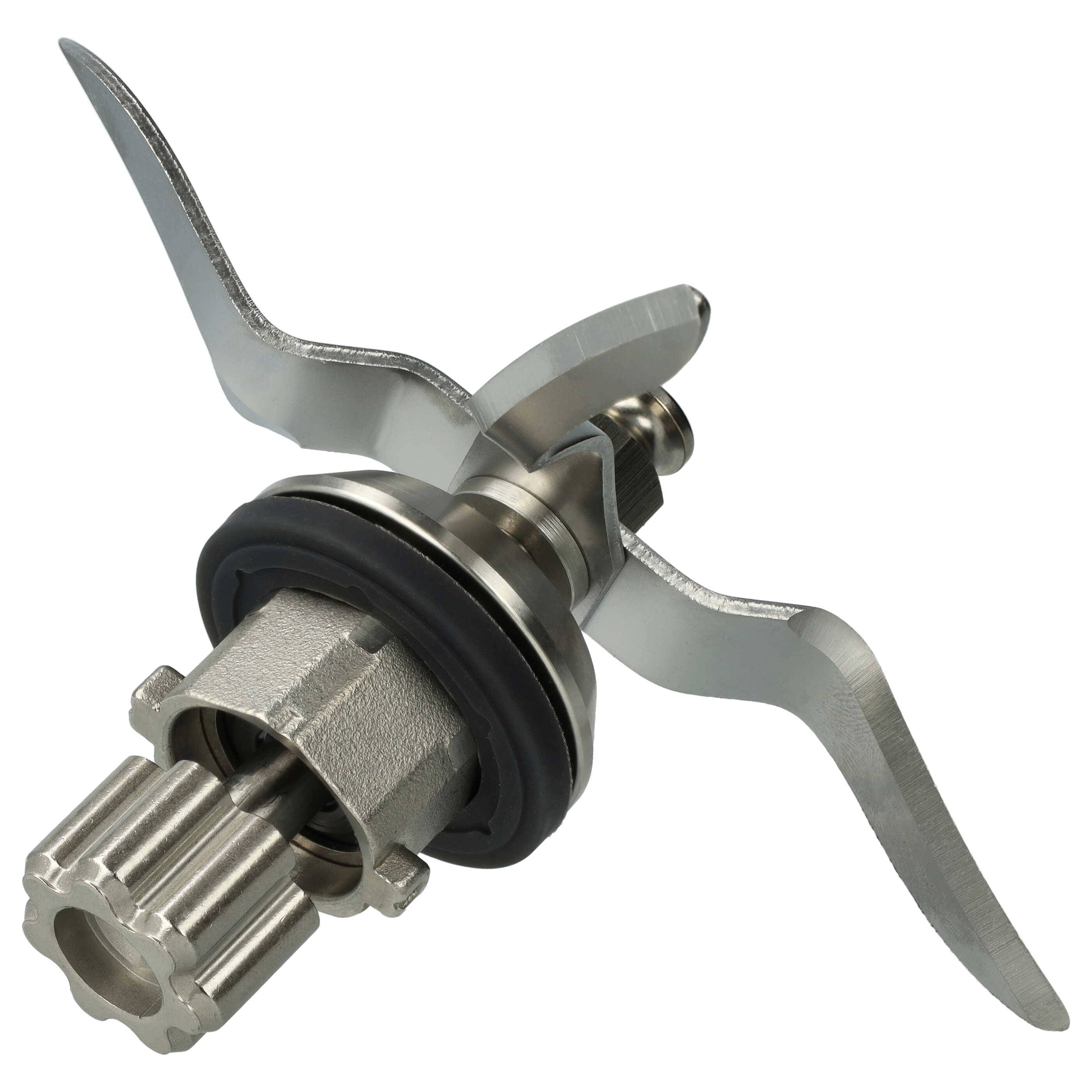 vhbw Mixmesser Ersatz für Silvercrest SKMK1200C3-28 für Küchenmaschine | Mit 4 Klingen aus Edelstahl (rostfrei)-1