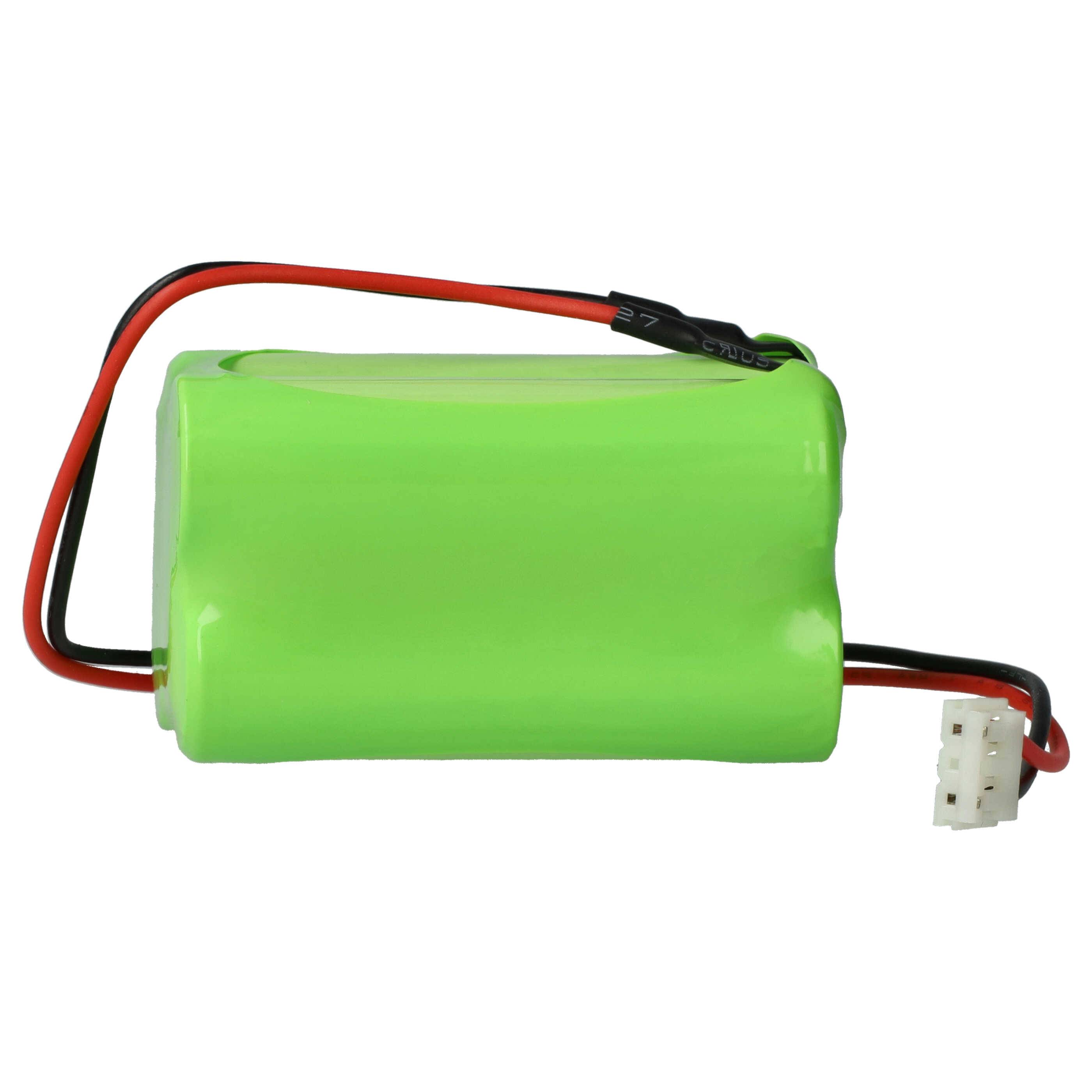 vhbw Akku Ersatz für ABM NIMHHT4820Q | für Fluchtweg Notfallbeleuchtung (2000 mAh, 4,8 V, NiMH)-1