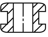HellermannTyton Tülle HV 1218-PVC-BK 6 mm, 10 4 mm