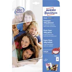 Image of Avery-Zweckform Classic Photo Paper Inkjet 2496-50 Fotopapier DIN A4 180 g/m² 50 Blatt Glänzend