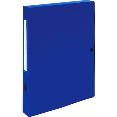 EXACOMPTA Archivbox mit Druckknopf, PP, 40 mm, blau