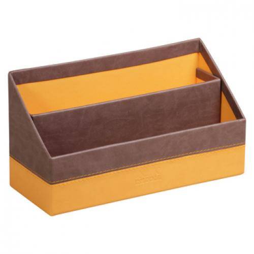 RHODIA Briefhalter RHODIARAMA, 2 Fächer, schokolade-1
