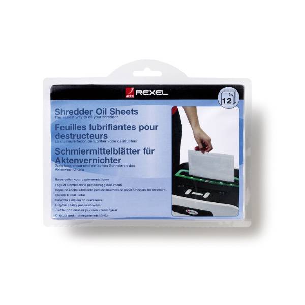 Rexel Schmiermittel-Blätter für Aktenvernichter, 12 Blatt-2
