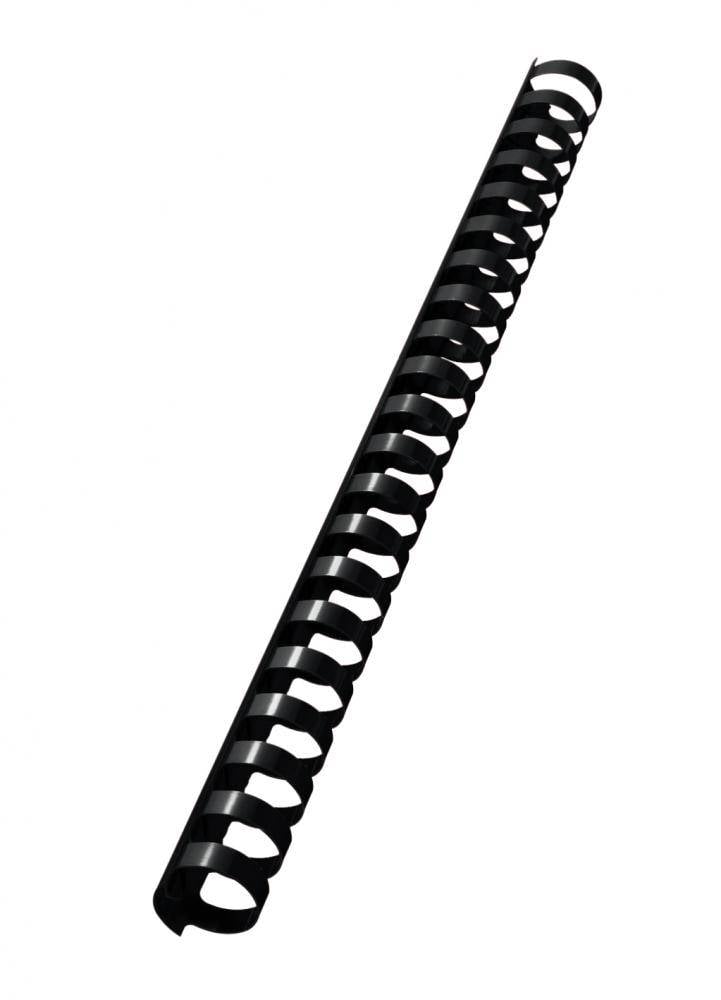 LEITZ Plastikbinderücken, DIN A4, 21 Ringe, 19 mm, schwarz-1