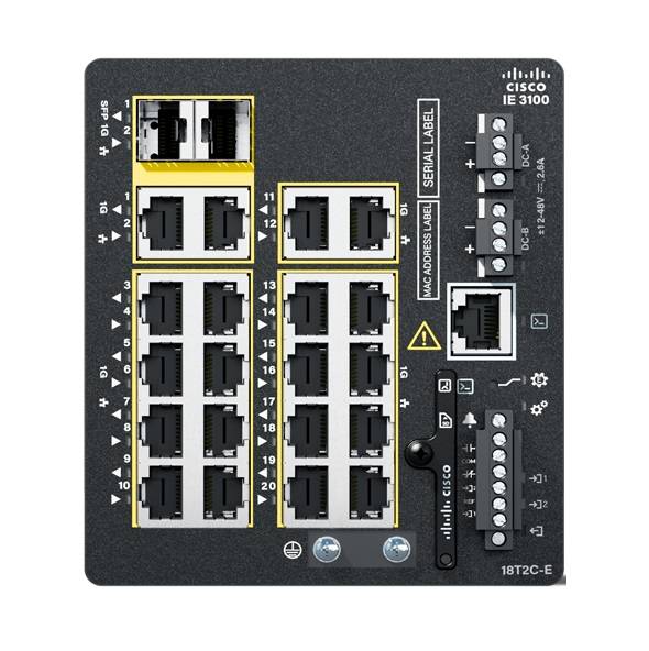 Cisco IE-3100-18T2C-E Switch - 20 Anschlüsse - managed Netzwerkgerät-1