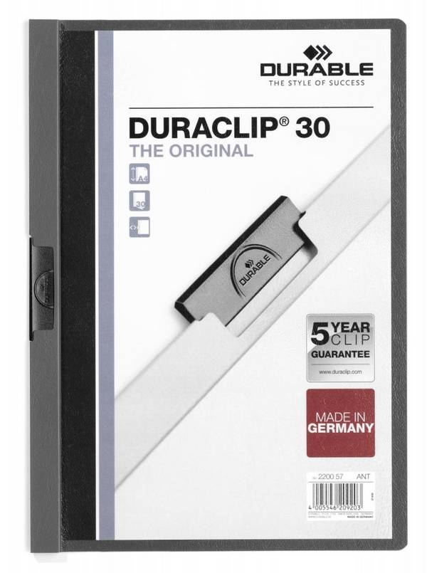 Durable 220057 - Anthrazit - Grau - PVC - A4 - 1 Stueck e