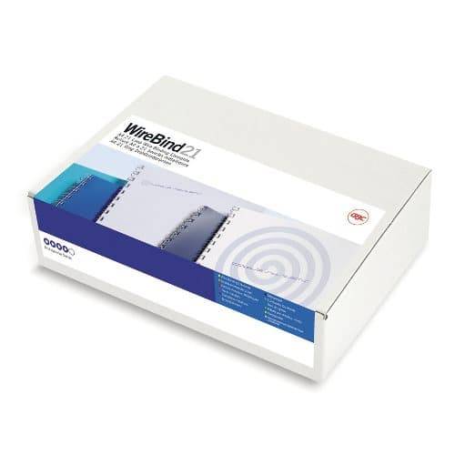 GBC Drahtbinderücken WireBind, A4, 21 Ringe, 6 mm, weiß (5965085)-2