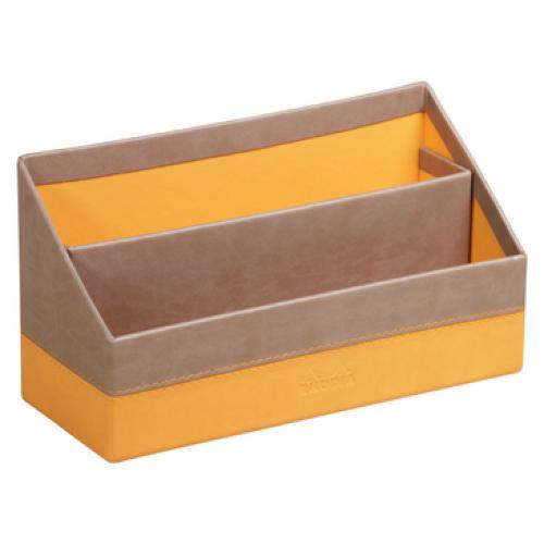 RHODIA Briefhalter, aus Kunstleder, taupe (8017181)-1