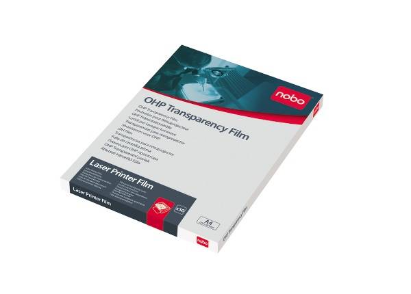 nobo Laserdrucker-Folie, DIN A4, glasklar, PP, 120 my-1