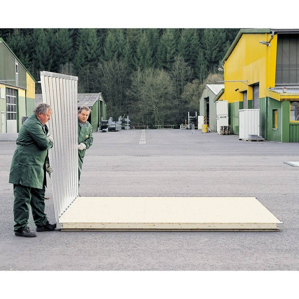 FLADAFI® Materialcontainer Einzelmodul, verzinkt, HxBxT 2.150 x 2.100-2