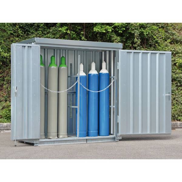 SAFE Gasflaschen-Lagercontainer ohne Bodenrahmen, HxBxT 2.250 x 3.005