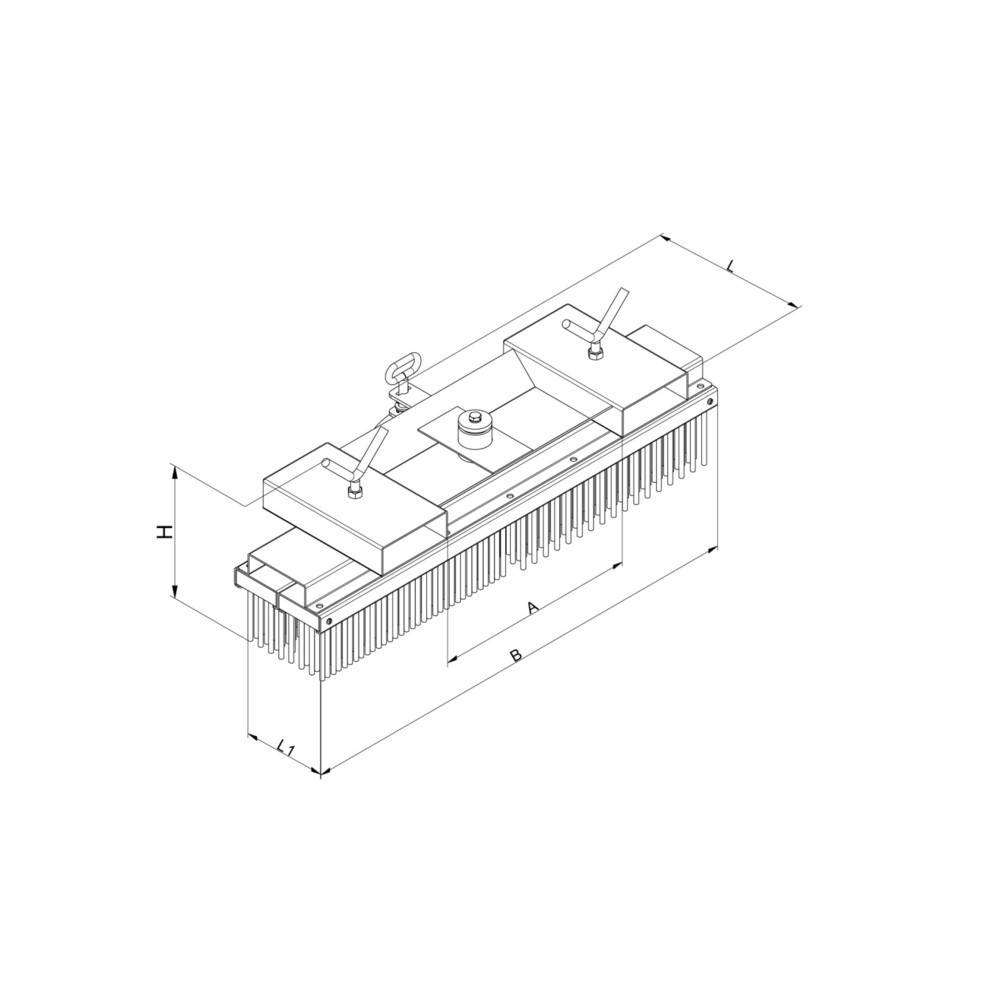 Eichinger® Kehrbesen für Gabelstapler, Radlader, etc., Breite 1500 mm-3