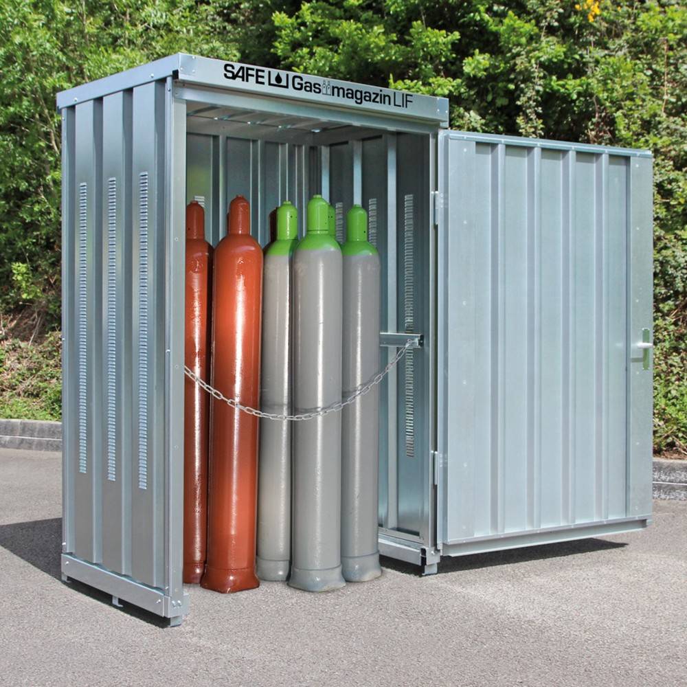 SAFE Gasflaschen-Lagercontainer ohne Bodenrahmen, HxBxT 2.250 x 1.420x-0