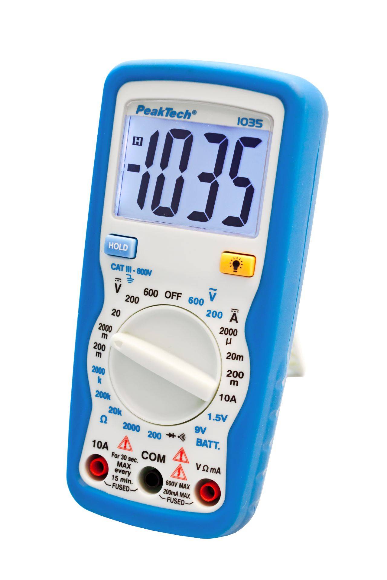 PeakTech P 1035 – Digitalmultimeter ~ 2.000 Counts ~ 600V AC/DC ~ 10A DC-2