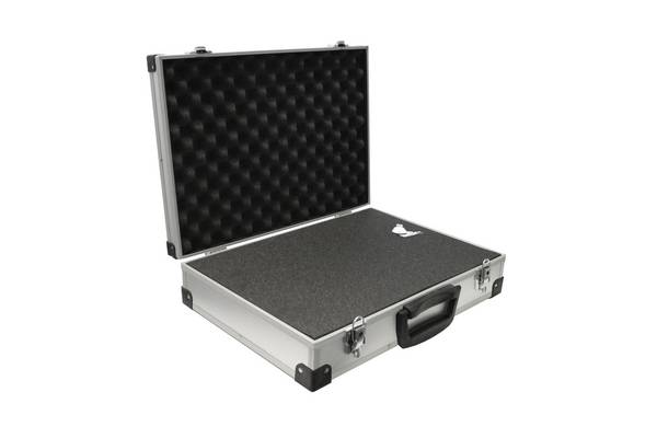 PeakTech P 7265 – Aluminium Tragekoffer mit Würfelschaum ~ 390 x 280 x 100 mm ~ Farbe: Silber
