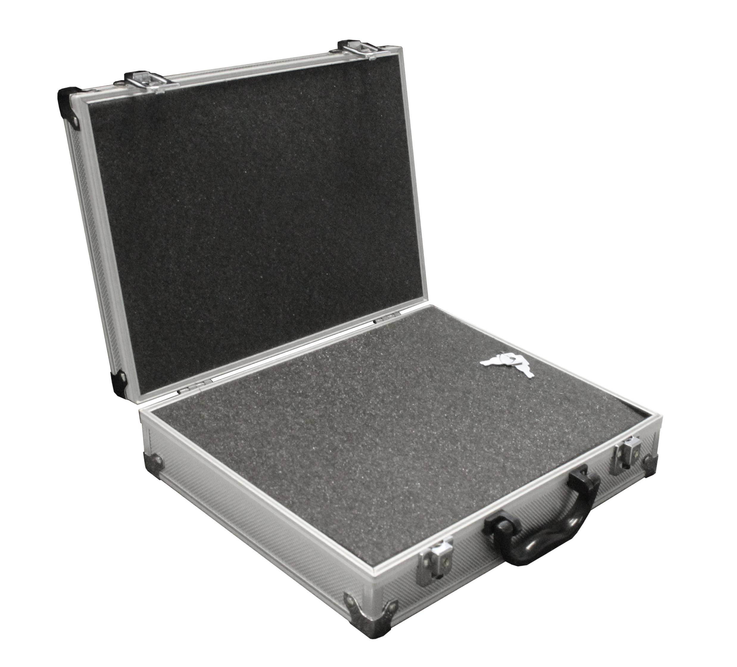 PeakTech P 7255 – Aluminium Tragekoffer mit Würfelschaum ~ 295 x 195 x 70 mm ~ Farbe: Silber-0