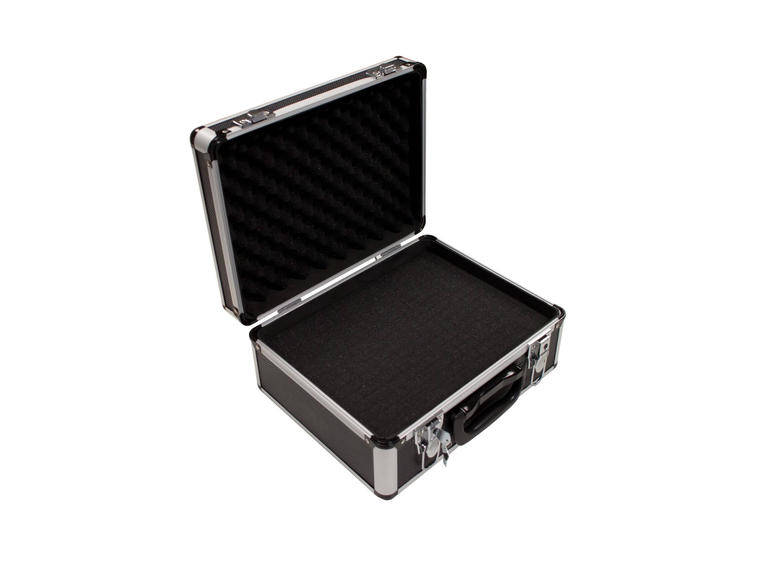 PeakTech P 7300 – Aluminium Tragekoffer mit Würfelschaum ~ 320 x 250 x 150 mm ~ Farbe: Schwarz-0