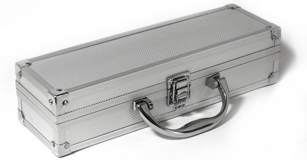 PeakTech P 7250 – Aluminium Tragekoffer mit Würfelschaum ~ 298 x 90 x 70 mm ~ Farbe: Silber