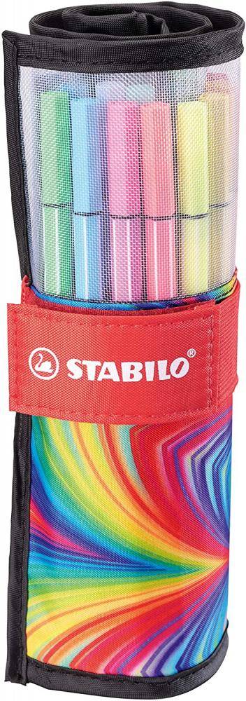 STABILO Fasermaler Pen 68, 25er Rollerset ARTY Edition-1