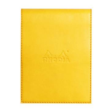 Notizblock Rhodiamrama Nr. 12 9,5x13cm liniert 80g/qm gelb-0