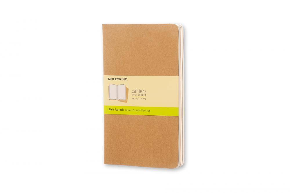 MOLESKINE Notizheft Cahier, L/A5, blanko, Karton, braun-2