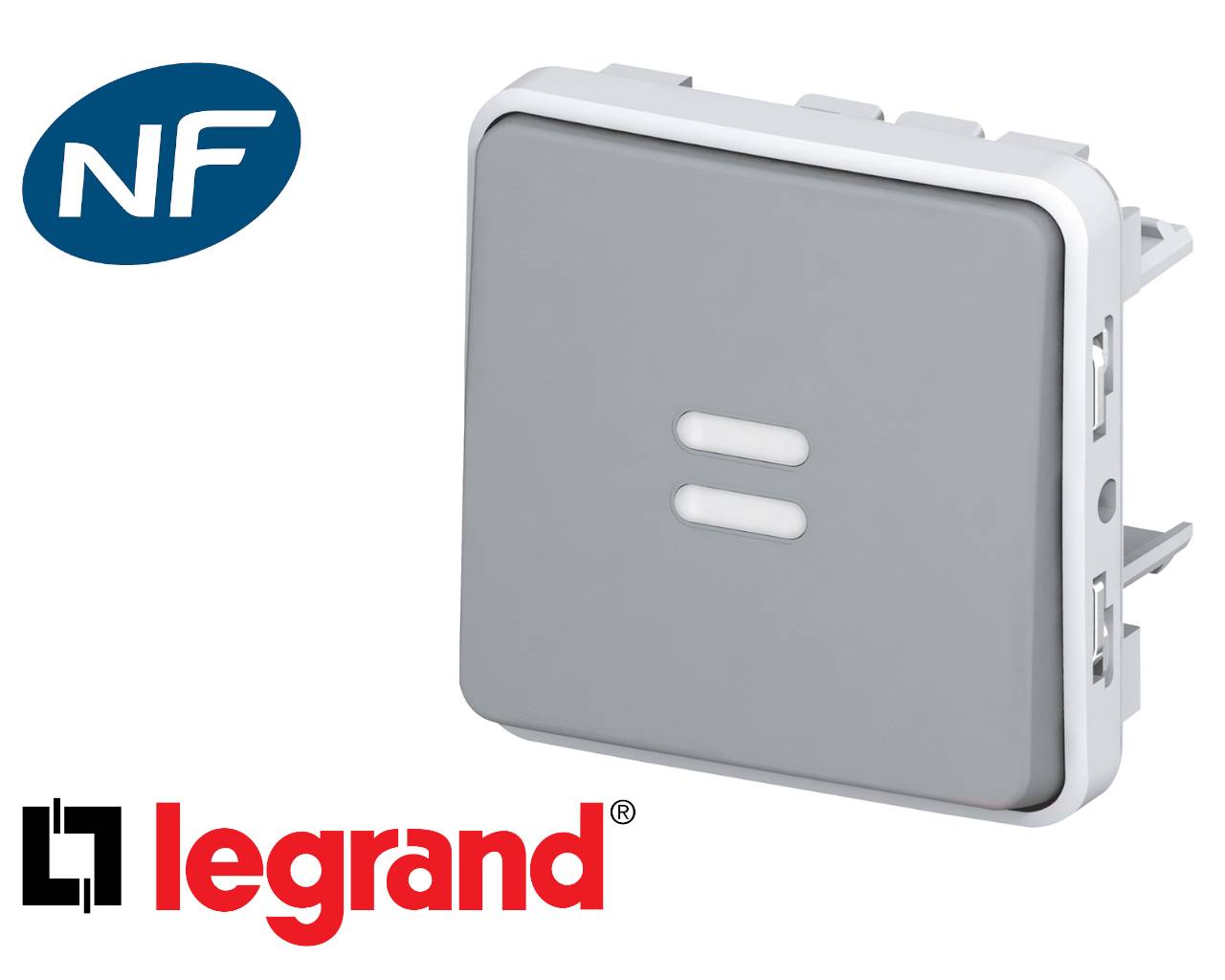 Legrand Taster 1p. gr beleuchtet Legrand 069542-1