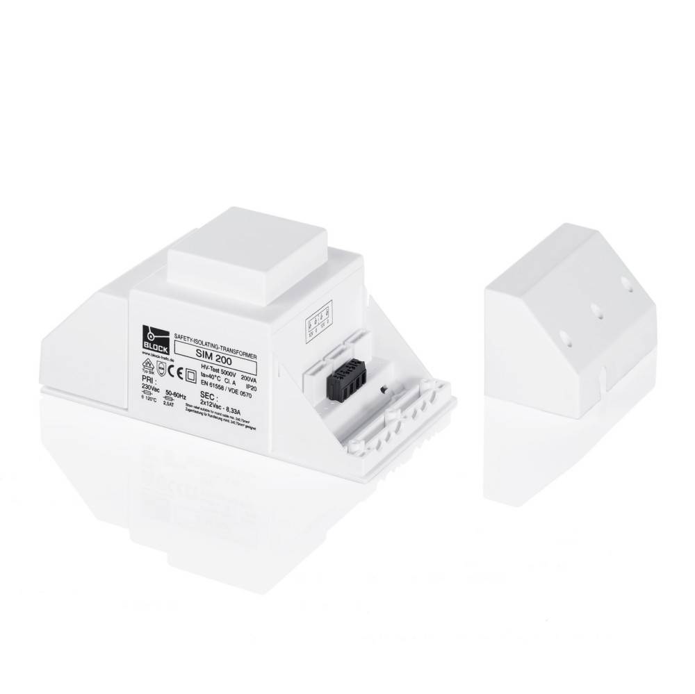 Block Sicherheitstransformator SIM 200-1