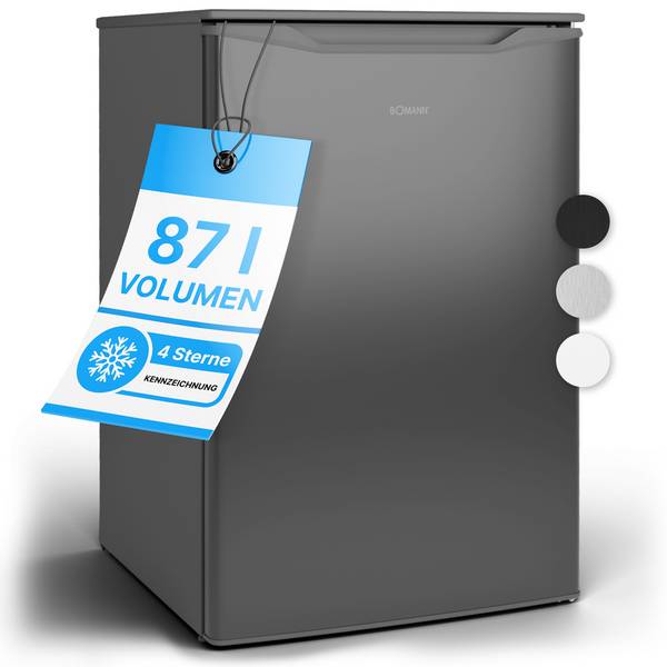 Bomann GS 7253, 87 l, 4,4 kg/24h, N-T, 40 dB, C, Edelstahl