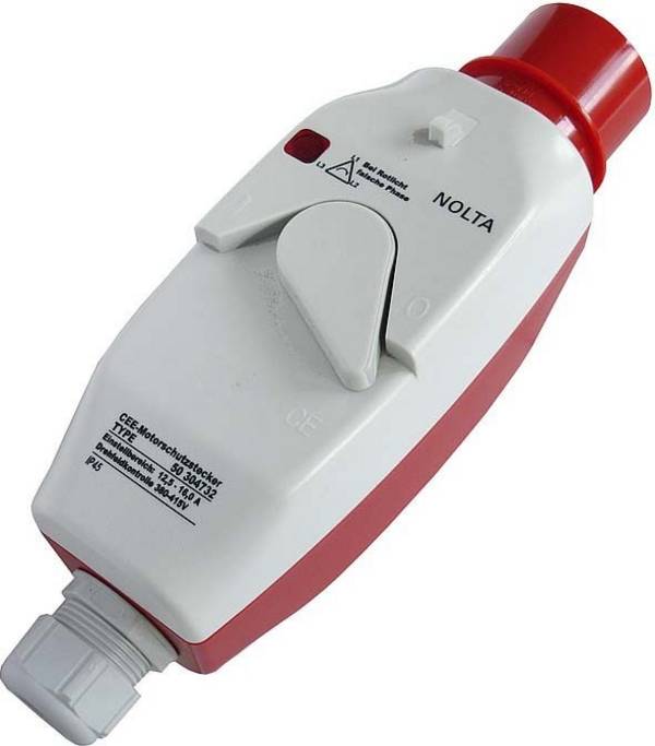 50 304225 CEE 16A NOLTA Drehstrom-Motorschutzstecker
